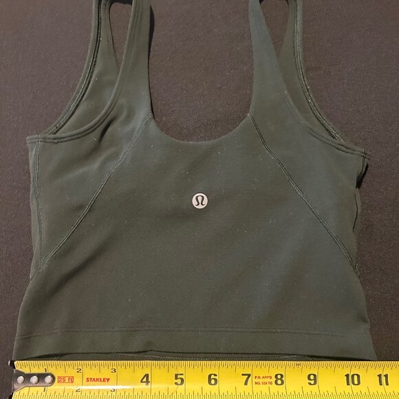 Lululemon Green Sports Bra, Size 2 - Picture 5 of 7